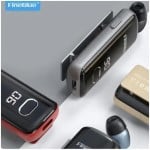 Handsfree Ακουστικό Bluetooth με Επεκτεινόμενο Καλώδιο Fineblue F580 Κόκκινο