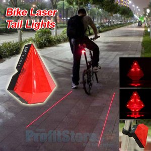 Φώτα Ποδηλάτου Υψηλής Ορατότητας 8x Ultra Bright LED + 2x Laser Beam