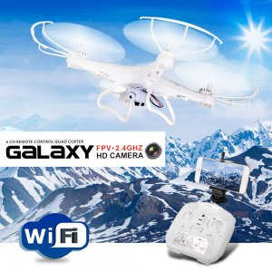 WiFi Τηλεκατευθυνόμενο Ελικόπτερο Quadcopter Drone 6 Axis Gyro 2.4GHz με Camera GALAXY G20