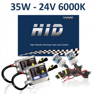 Φώτα XENON Η7 Φορτηγών Λεωφορείων 24V - Πλήρες Kit HID 6000K CAN BUS