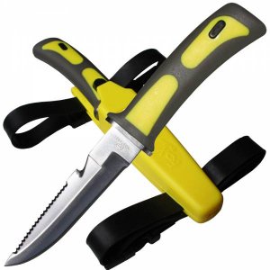 Μαχαίρι Κατάδυσης με Θήκη Ποδιού Quick Release TAIPAN 65101