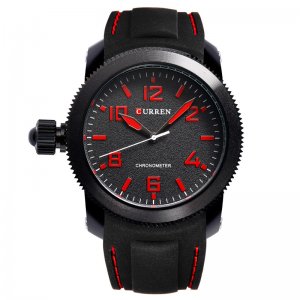 Ανδρικό Ρολόι CURREN M8173 Black &amp; Red