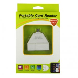 Micro USB Φορητό Card Reader για Smartphone &amp; Tablet