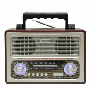Retro Φορητό Επαναφορτιζόμενο Ραδιόφωνο USB,SD Mp3 Player Recorder - Kemai MD1800UR