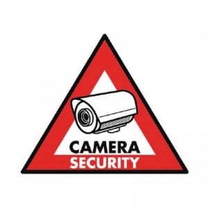 Αυτοκόλλητο CAMERA SECURITY 123x148mm KONIG- SAS-ST-CS