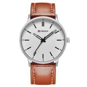 Ανδρικό Ρολόι High Class Gentleman Curren M8233 Brown &amp; White