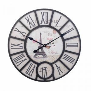 Ρολόι Τοίχου Γίγας Vintage 58cm ART1181-PARIS