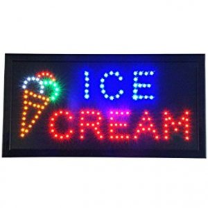 Φωτιζόμενη Διαφημιστική Πινακίδα LED ICE CREAM