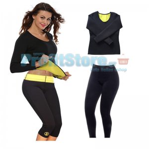Hot Shapers Σετ Μακρύ Κολάν &amp; Μακρυά Μπλούζα Εφίδρωσης και Αδυνατίσματος