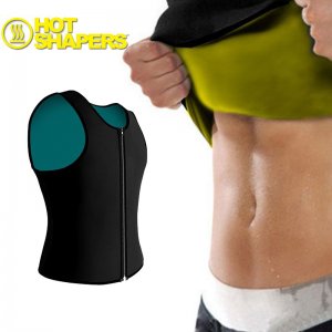 Hot Shapers UNISEX Γιλέκο Εφίδρωσης &amp; Αδυνατίσματος Lastex με φερμουάρ