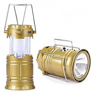 Μεγάλο Ηλιακό Πτυσσόμενο Φανάρι , Φακός &amp; Powerbank Camping 10 LED Επαναφορτιζόμενος
