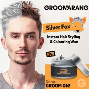 Groomarang Silver Hair Wax Professional 120ml για Γκρίζα Αστραφτερά Μαλλιά