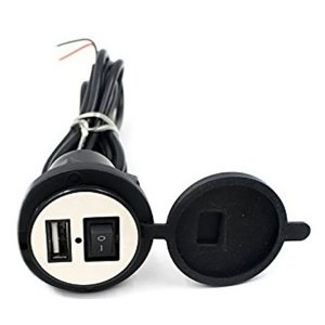 Κιτ Παροχής Ρεύματος Μοτοσυκλέτας με Θύρα USB &amp; Βάση Στήριξης 12V