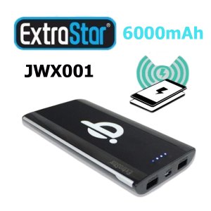 Μπαταρία &amp; Βάση Ασύρματης Φόρτισης Power Bank 6.000mAh για Κινητά Τηλέφωνα ExtraStar