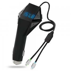 Πομπός Bluetooth USB, SD &amp; Φορτιστής USB Αυτοκινήτου με Μικρόφωνο - Car FM Transmitter