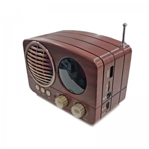 Retro Φορητό Επαναφορτιζόμενο Ραδιόφωνο Bluetooth USB SD Mp3 Player Recorder CMiK MK-616BT