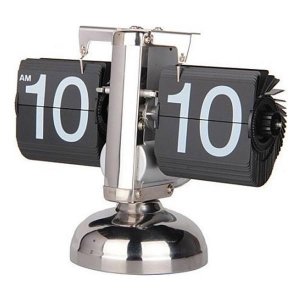 Ρετρό Ρολόι Flip Με Περιστρεφόμενα Φύλλα Bomba Alarm Clock