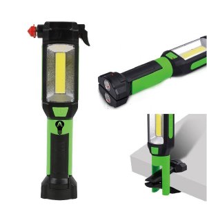 Φακός Φωτιστικό - Πολυεργαλείο Αυτοκινήτου με Σφυρί, Κόφτη Ζώνης, Κλιπ Στήριξης, Μαγνητική Βάση &amp; Γάντζο - Multi-Purpose Flashlight