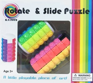 Rotate &amp; Slide Μαγικός Πύργος Παζλ 2 Τεμάχια - R.Y TOYS Cube Puzzle