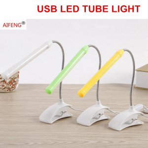 LED USB Φωτιστικό Γραφείου με Κλιπ &amp; Εύκαμπτο Βραχίονα MY-013