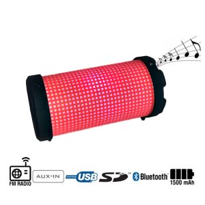 Mini Ηχοσύστημα Bluetooth με LED Φωτισμό CMiK USB,SD,FM,AUX Multimedia Player