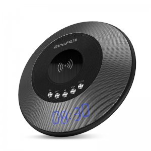 Φορητό Ηχείο Bluetooth 10W Ρολόι - Ξυπνητήρι με Βάση Ασύρματης Φόρτισης για Κινητά Awei Y290
