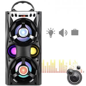 Ηχοσύστημα Bluetooth με LED Φωτισμό 12W USB,SD,AUX,FM &amp; Οθόνη LED Multimedia Player MS-26XΒΤ