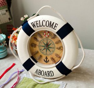 Vintage Ναυτικό Ρολόι Τοίχου - Welcome Abroad Clock