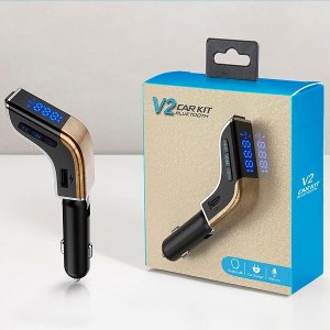 Bluetooth USB MP3 Player &amp; Φορτιστής USB 2.1A Αυτοκινήτου - Car FM Transmitter Car Kit