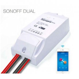 Διπλός Ασύρματος Διακόπτης Sonoff Dual 2-Channel Wifi Για Κινητά IOS,Android 16A