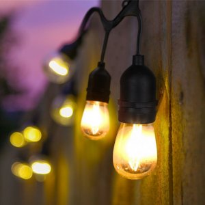 Αδιάβροχη Γιρλάντα - 10 Διακοσμητικές Λάμπες LED 5μ Ντίζα Ιδανικά για Χριστουγεννιάτικα Φωτάκια - Led Garland 10x Bulbs Outdoor Christmas Lights