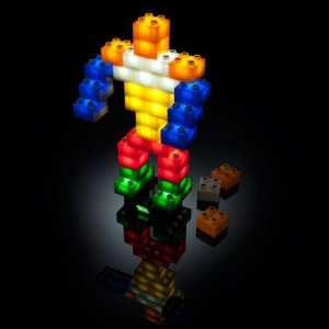 Light Stax Bricks - Τουβλάκια με LED Φωτισμό για Απίστευτες Κατασκευές με USB
