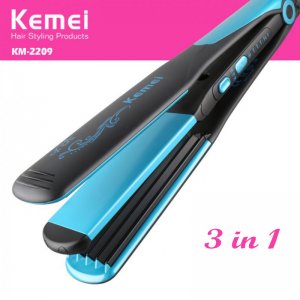 Ισιωτική - Μπουκλιέρα Μαλλιών 2 σε 1 - Kemei Curly &amp; Straight Hair 2 in 1