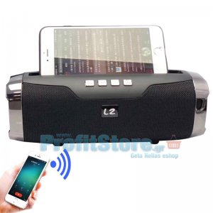 Ασύρματο Φορητό Ηχείο Bluetooth με Μικρόφωνο για Handsfree Ομιλία - Multimedia USB,SD,FM,AUX MP3 Player &amp; Βάση Κινητού