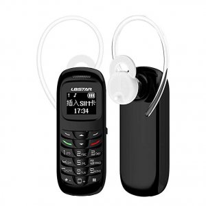 Bluetooth Ακουστικό Handsfree &amp; Ultra Mini Κινητό Τηλέφωνο με Αλλαγή Φωνής - Mini CellPhone Sim Card L8STAR BM70