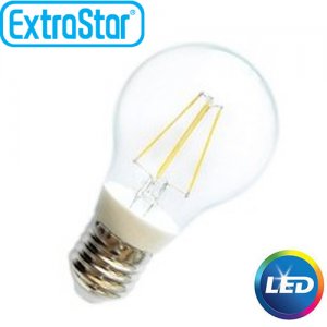 Λαμπτήρας LED ExtraStar A60 E27 με Θερμό Φως
