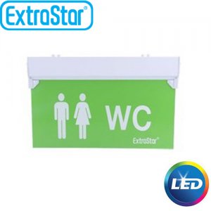 Φωτιζόμενη Πινακίδα LED Σήμανσης Τουαλέτας - WC