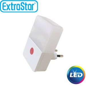 Φωτάκι Νυκτός LED ExtraStar με Διακοπτη 0,2W με Ψυχρό Φως