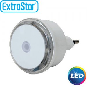 Φωτάκι Νυκτός LED ExtraStar με Αισθητήρα 0,4W με Ψυχρό Φως