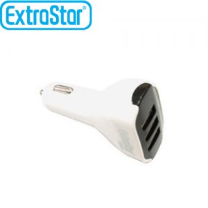 Φορτιστής Αυτοκινήτου ExtraStar 5V με 3x Εξόδους USB 3,1A