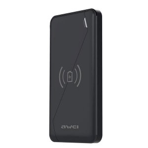 Awei P59K Ασύρματη Φόρτιση &amp; Power Bank 10000mah με 2 Εξόδους USB &amp; LED