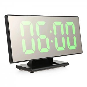 Καθρέφτης - Ρολόι με Οθόνη LED, Ξυπνητήρι, Ημερολόγιο, Θερμόμετρο &amp; Συγκράτηση Μνήμης - LED Mirror Clock USB