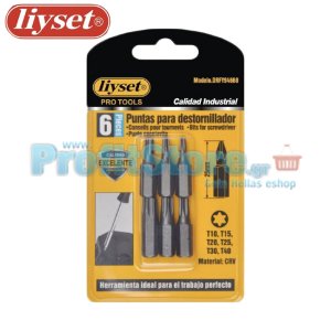 Μύτες Torx για Κτυπητά Κατσαβίδια Liyset Σετ 6 Τεμαχίων
