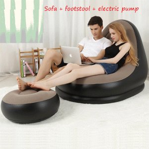 Πολυθρόνα Φουσκωτή με Υποπόδιο - Inflatable Air Sofa Intime