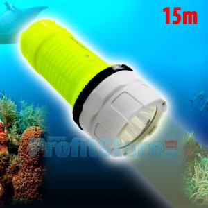 Μικρός Compact Αδιάβροχος Καταδυτικός Φακός LED 15m