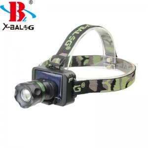 Ηλιακός Φακός Κεφαλής LED ΖΟΟΜ  - Solar Headlight X-BALOG BL-T856