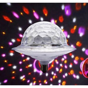LED Λάμπα Φωτορυθμικό Με Ηχείο E27 UFO Bluetooth , USB 15W με Τηλεχειριστήριο