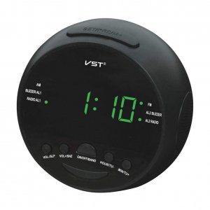AM,FM Ραδιόφωνο Ρολόι Ξυπνητήρι LED με Μπαταρία - Clock Radio Alarm