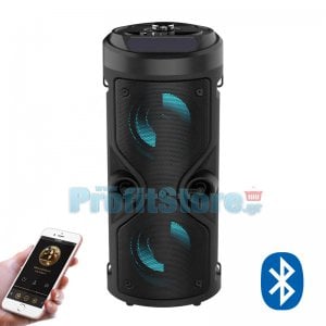 Ασύρματο Ηχείο Bluetooth με LED Φωτισμό USB,SD,AUX,FM Radio &amp; Mic Karaoke - Ηχοσύστημα Multimedia Player με Τηλεχειριστήριο