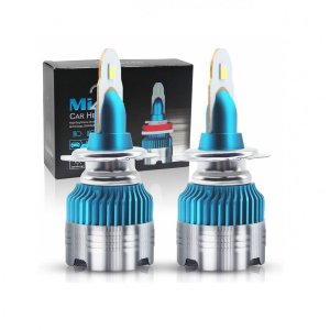 Ultra Compact Φώτα LED Αυτοκινήτου 2 X 30W H7 12V,24V IP65 Headlight (60W 6000LM) 6500K mi2